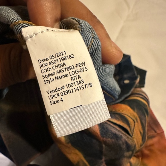 NWOT LOGO BY LORI GOLDSTEIN LIMITED EDITION TIE DYE DEMIN JACKET SIZE 20 W - Picture 10 of 16